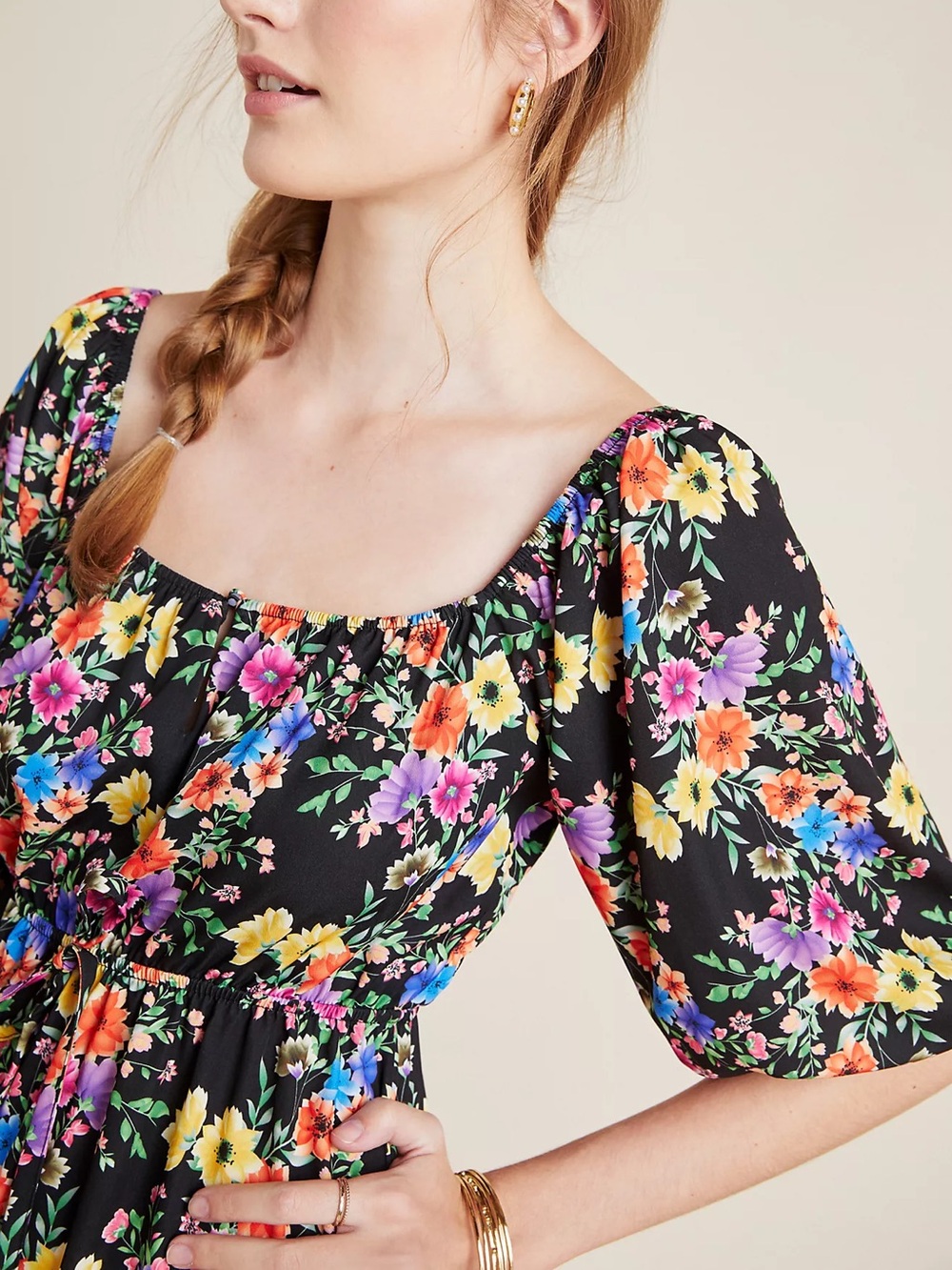 ANTHROPOLOGIE Yumi Kim hestia mini dress floral size XS - Picture 3 of 8